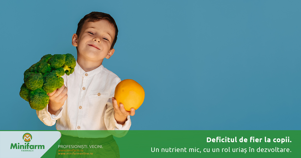 Deficitul de fier la copii – un nutrient mic, cu un rol uriaș în dezvoltare