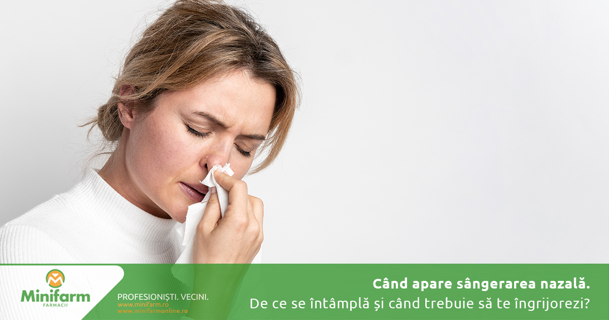 Când apare sângerarea nazala: de ce se întâmplă, când trebuie să te îngrijorezi și ce poți face