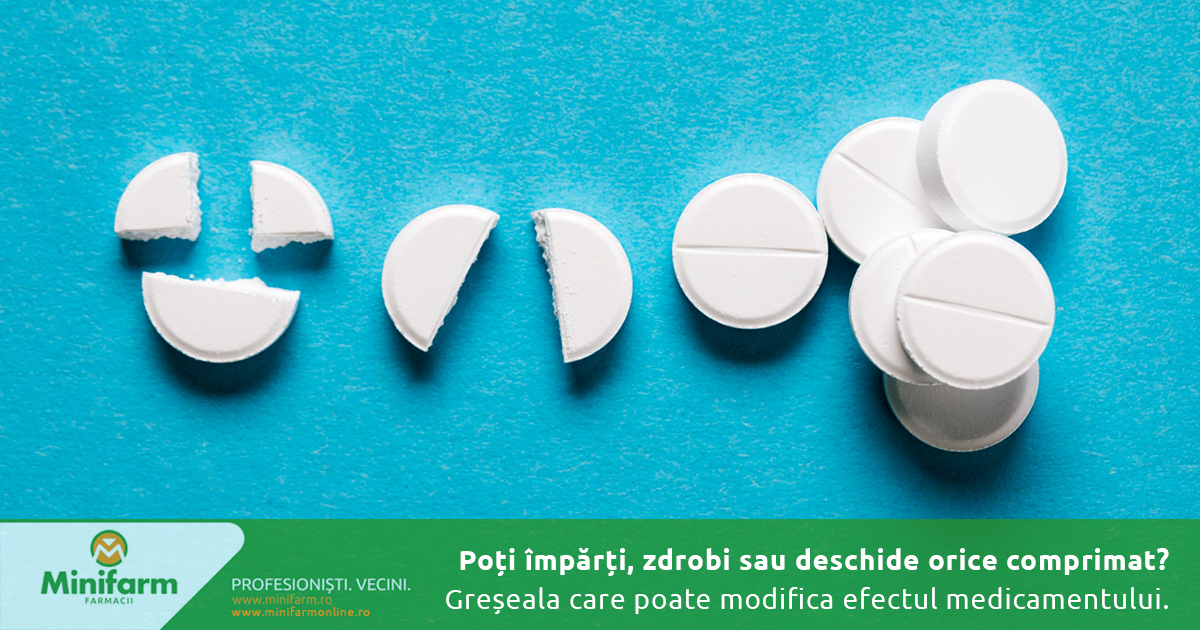 Poți împărți, zdrobi sau deschide orice comprimat? Greșeala care poate modifica efectul medicamentului